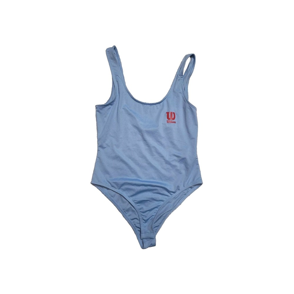 Forever‎ 21 Wilson Blue bodysuit one piece red juniors sz Medium M